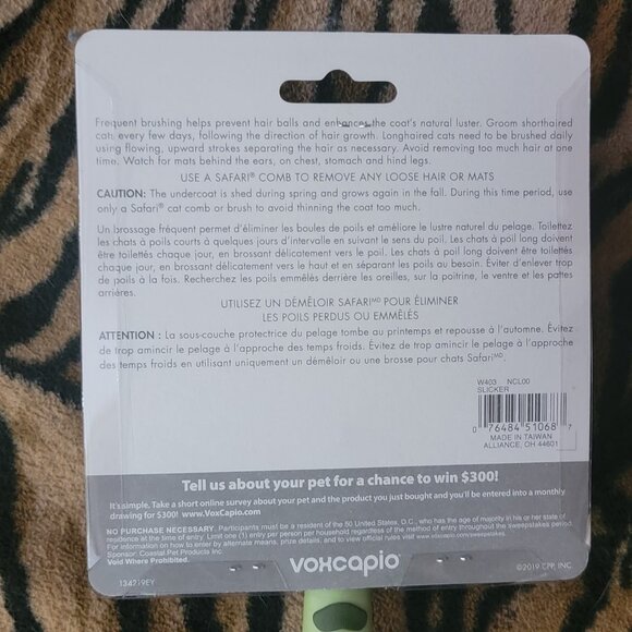 Safari Cat Slicker Brush - Picture 3 of 3